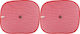 Dunlop Seitenschatten Auto-Sonnenschutz 2 Stück Five-E-16456-Rot