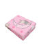 Kamtex Baby Nursery Swaddling Velvet Pink Blanket 90x110cm