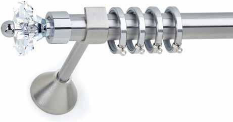 Anartisi Kurtinoșu Metalic Philosophy Single Φ25mm 160cm Auriu Satinat
