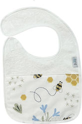 Bunny Bebe Bees Слингове от 100% Памук със Закопчалка за Обръч и Примка Бяла