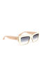 Bulget Women's Sunglasses with Brown Horn-Rimmed Frame and Brown Lens BG9228 H03