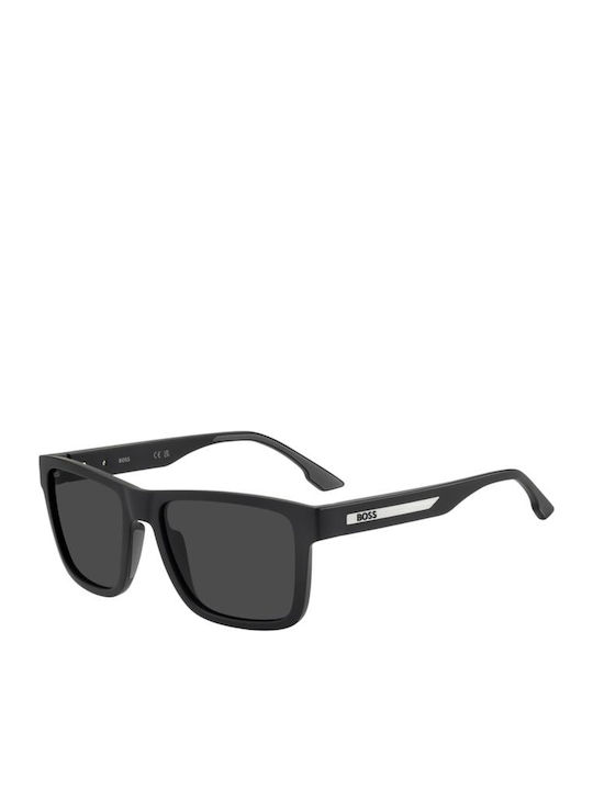 Boss Unisex Sunglasses with Black Frame and Bla...
