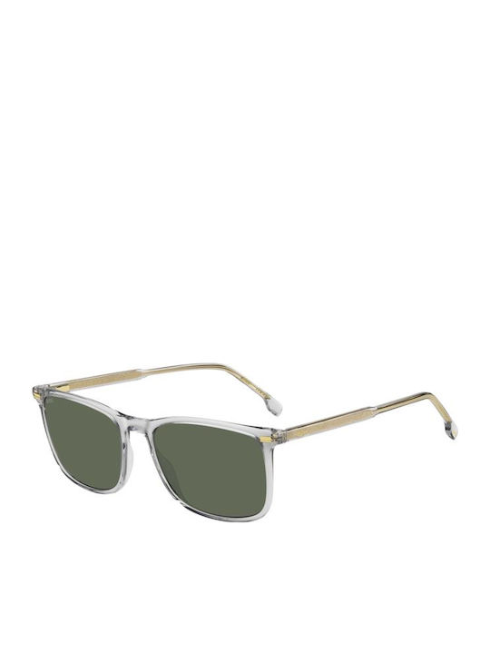 Boss Unisex Sunglasses with Gray Horn-Rimmed Fr...