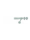 Enis by Domus Metallic Curtain Pole Arkas Single Diameter 25mm Length 160cm Nickel Matte