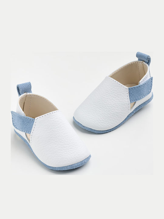 Ever Kid Christening Leather Soft Sole White Mo...