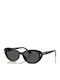Ralph Lauren Damenteil Sonnenbrillen mit Schwarz Horn umrandet Rahmen und Schwarz Farbe Gläser RA5350U 500187