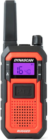 DynaScan Robuster CB- und Zwei-Wege-Funkgerät PMR mit Monochrom-Display in Orange