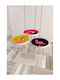 Decorative Set of 3 Zigon Coffee Tables Multicolour 38x38x52 cm