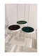 Set 3 Zigon Kaffeetische Roma Mit Blattmuster Mehrfarbig 38x38x52 cm