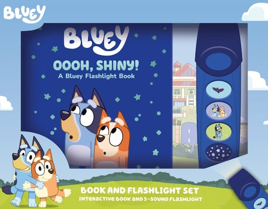 Bluey: Oooh, Shiny! Book And 5-sound Flashlight Set - Phoenix International Publications, Incorporated - Multiple-component Retail Product