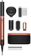 Dyson Hs09 Airwrap Co-anda2x Curly + Coily Electric Hair Brush with Air for Hair Straightening and Curls 1700W Amber Silk