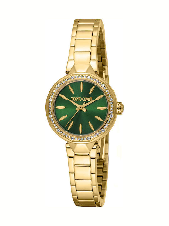 Roberto Cavalli Womens Watch Battery with Gold ...