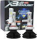 Lampa Auto H11 LED 6500K Alb Rece 50W