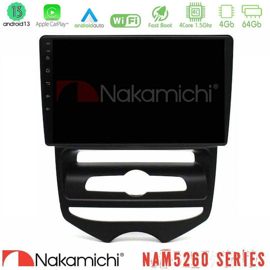 Nakamichi Nam5260 Series 4-ядрен Android 13 4+64GB Hyundai Ix20 2010-2020 Ръчно A C Навигация Мултимедиен Таблет 10" CarPlay + и Android Auto