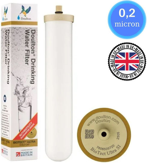Doulton Water Filter Cartridge from Activated Carbon M12 Biotect Ultra S 0.5 μm