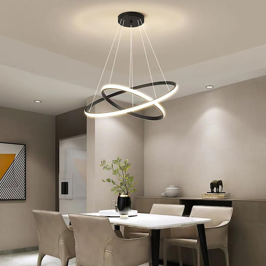 Powertech LED Κρεμαστό Φωτιστικό Μαύρο 40x40x120εκ.