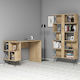 SteweHome Studentenmöbel-Set Für Schreibtisch Und Bibliothek - Eiche 120x60x78cm