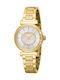 Roberto Cavalli Womens Watch Battery with Gold Metal Bracelet