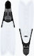 CressiSub Swimming Flippers Gara Turbo Flex Long White