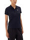 Women's Polo Blouse Short Sleeve Blue