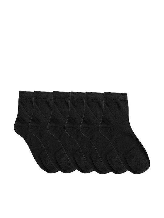 Ansin Șosete Pentru Bărbați Negru 6Pack