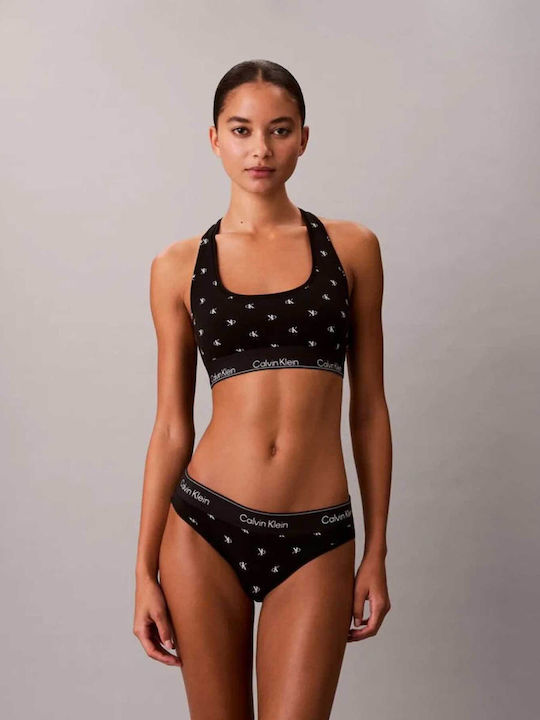 Calvin Klein Βαμβακερό Γυναικείο Slip Black