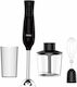 Rosberg Handmixer mit Inox-Stab 350W Schwarze