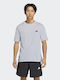 Essentials Base Sportliches T-Shirt Halo Silber