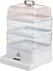 Avizar Electric Steamer 800w 3 Tiers 10l Total Capacity Transparent Avizar Electric Steamer 800w 3 Tiers 10l Total Capacity Transparent