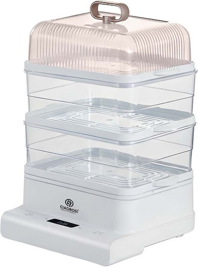 Avizar Електрически Парен Котлон 800w 3 Нива 10l Общ Обем Прозрачен