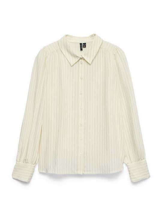 Long Sleeve Women's Shirt Beige