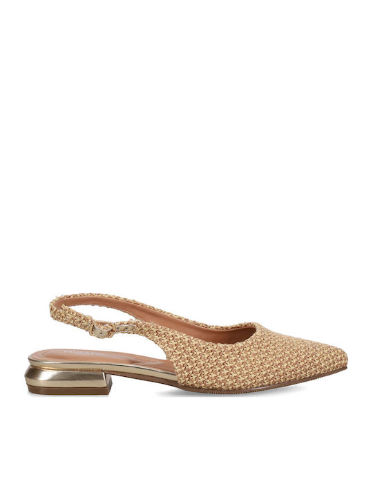Damen Ballerinas Slingback Mit Riemen in Beige Farbe 100045709-010