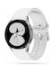 Homies Кайшка Силикон Бял Galaxy Watch4 5 6 7 Fe 4 Classic 6 Classic 5 Pro 20mm
