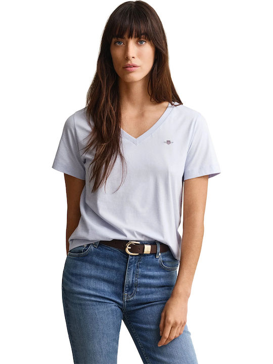 GANT Reg Shield SS T-Shirt Donna – Maglietta In Cotone, Stampa Logo Scudo