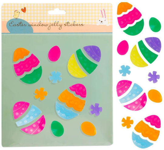 Osterdekorationen & Ornamente Jelly Aufkleber Fenster Eier 20,5×25cm