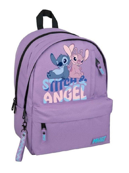 Must Team Stitch Ученическа Раница Основно Лилава