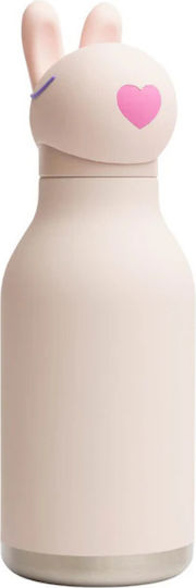 Asobu Kids Water Bottle Thermos Silicone with Straw Bubbles Bunny 460ml