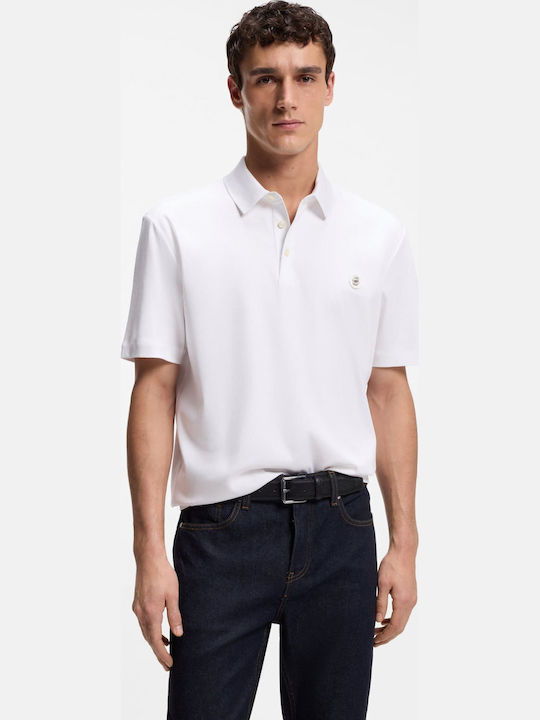 Boss Short Sleeve Polo Shirt White