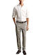 Chino Elastic Trousers in Slim Fit Pewter Grey