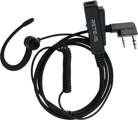 Μικροφωνο Ακουστικο Retevis Eek023 G Shape In-ear Earbud Kenwood 2 Pin Plug