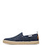 Synthetic Leather Men's Slip-Ons Blue