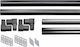 Showood Kit Für C-Kanal Geländer 180 × 90 Cm Schwarz 33475