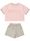 Kids Clothing Set with Shorts Summer 2 Pieces Pink