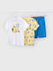 Kids Set with Shorts Summer 3 Pieces Yellow
