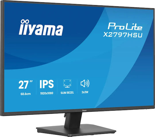 Iiyama ProLite X2797HSU-B1 IPS Monitor 27" FHD 1920x1080 με Χρόνο Απόκρισης 4ms GTG