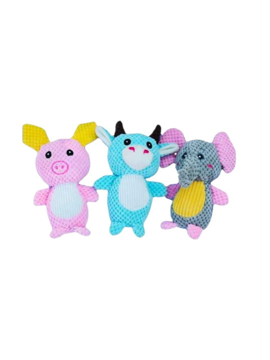 Cuddly Dog Toy For Puppy Yellow 3 Pieces
