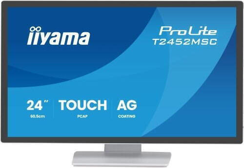 Iiyama T2452MSC W1AG IPS Touch Monitor 23.8 Inch FHD 1920x1080 with Response Time 5ms GTG White