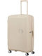 American Tourister Soundbox Large Hard Suitcase Coconut Sand with 4 Wheels