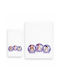 Astron Italy Set of Baby Towels 2pcs White Weight 500gr/m²