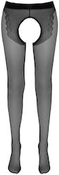 Bold Open Crotch Black Tights Bold Open Crotch Black Tights